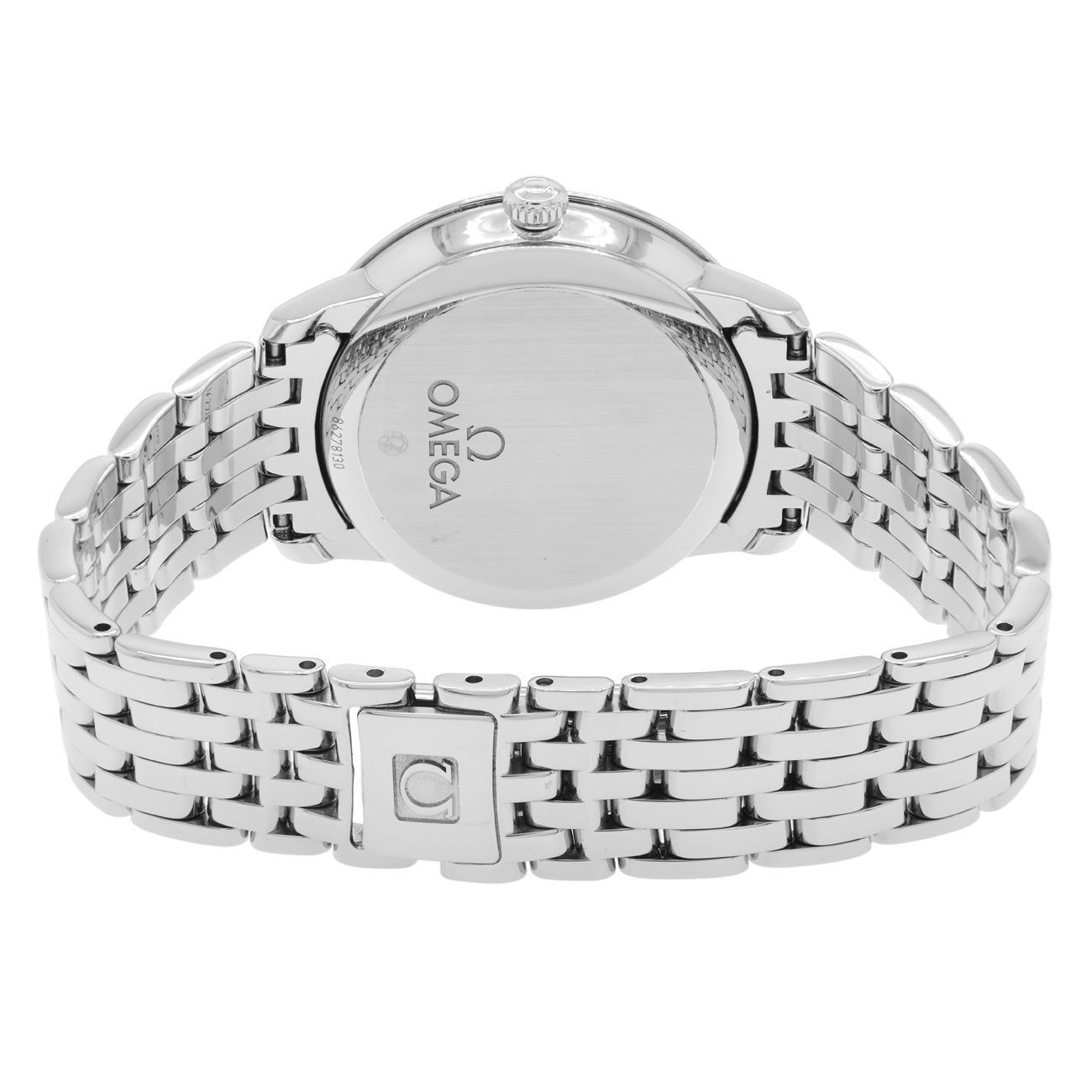 Exclusive Omega Stainless Steel De Ville Prestige Automatic 424.10.33.20.05.001 — Side View