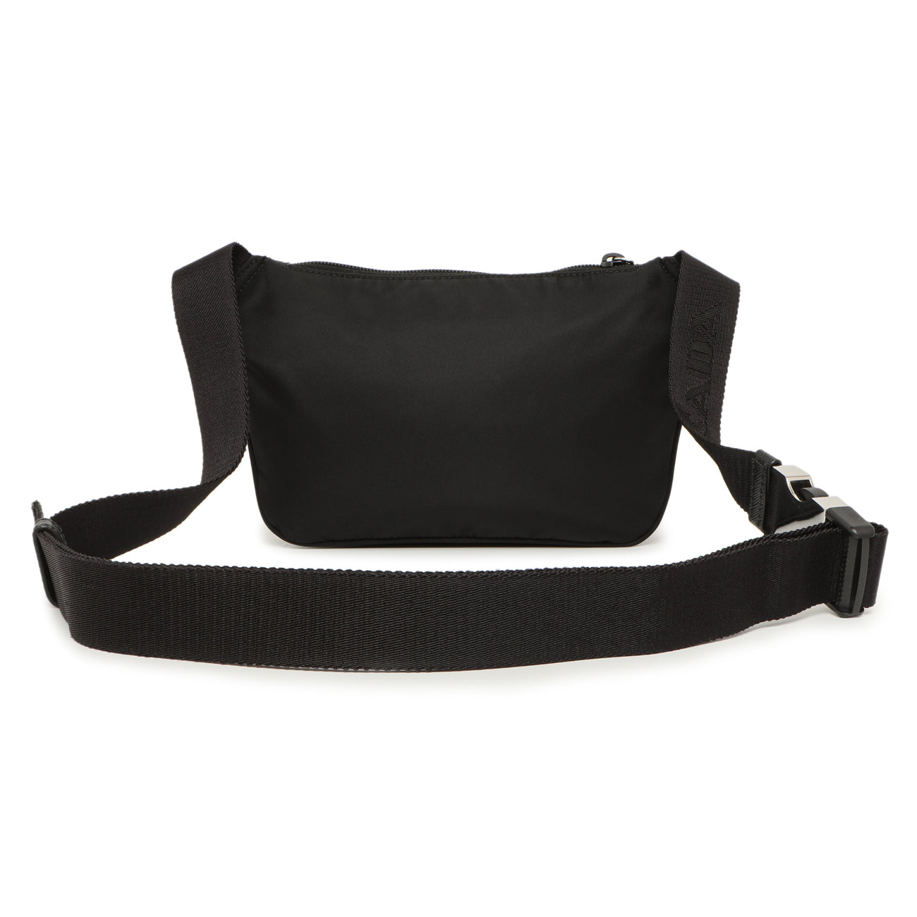 Exclusive Prada Black Re-Nylon Belt Bag — Back View