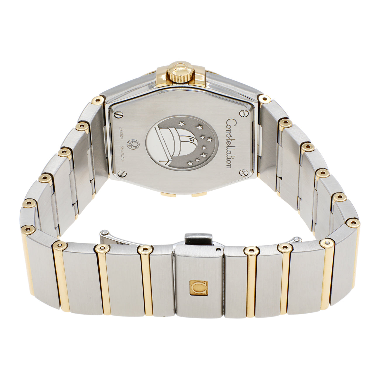 Exclusive Omega Stainless Steel 18K Yellow Gold Constellation 123.20.35.60.08.001 — Side View