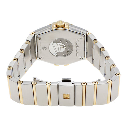 Exclusive Omega Stainless Steel 18K Yellow Gold Constellation 123.20.35.60.08.001 — Side View