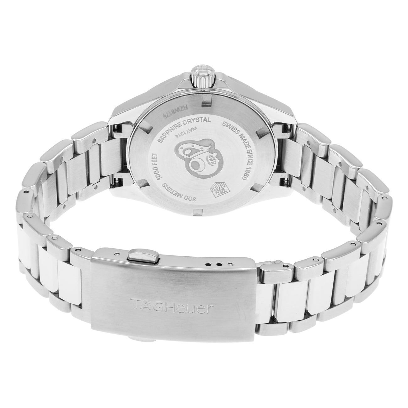 Exclusive Tag Heuer Stainless Steel Diamond Aquaracer WAY1314.BA0915 — Side View