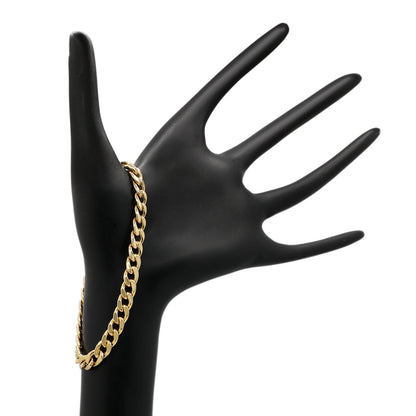 Exclusive 18K Yellow Gold Curb Link Bracelet — Back View