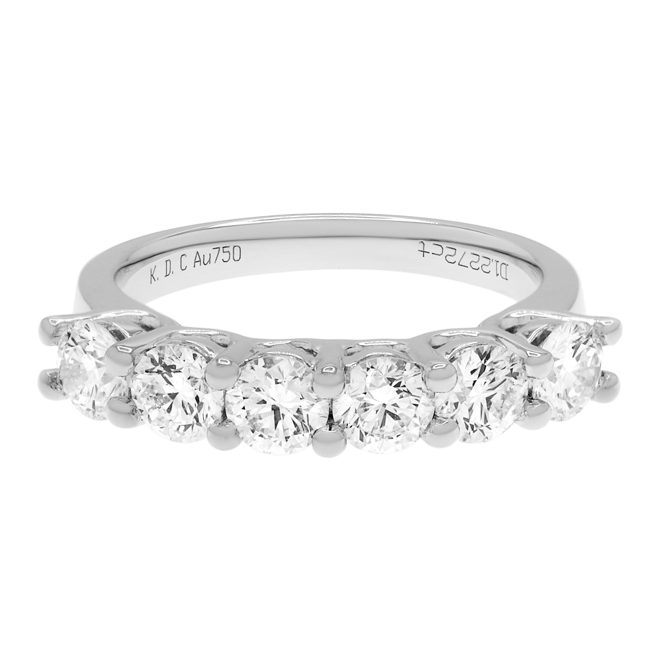 Exclusive 18K White Gold 1.22 Carat Diamond Ring — 4.25 — Front View