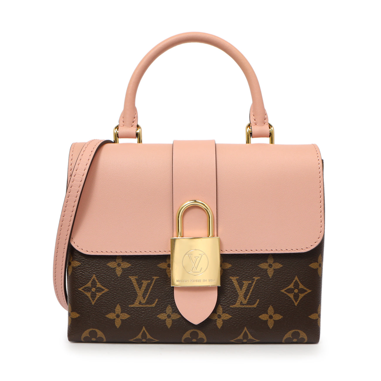 Exclusive Louis Vuitton Monogram Rose Poudre Locky BB — Front View