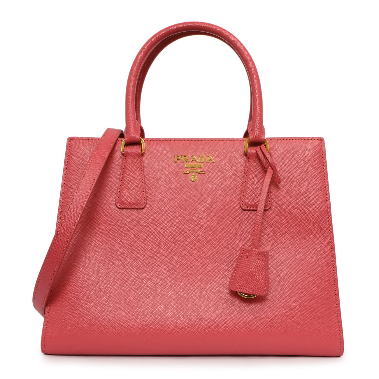 Exclusive Prada Peonia Saffiano Tote — Front View