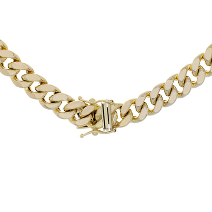 Exclusive 10K Yellow Gold Curb Chain — Side View