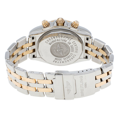 Exclusive Breitling 18K Yellow Gold Stainless Steel Chronomat Evolution C13356 — Side View
