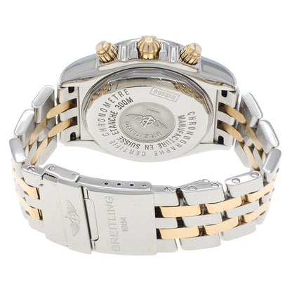Exclusive Breitling Stainless Steel 18K Yellow Gold Chronomat Evolution B13356 — Side View