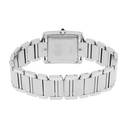 Exclusive Cartier Stainless Steel Tank Francaise Automatic W51002Q3 — Side View