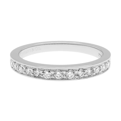 Exclusive Tiffany & Co. Platinum Diamond Legacy Half Eternity Band — Front View