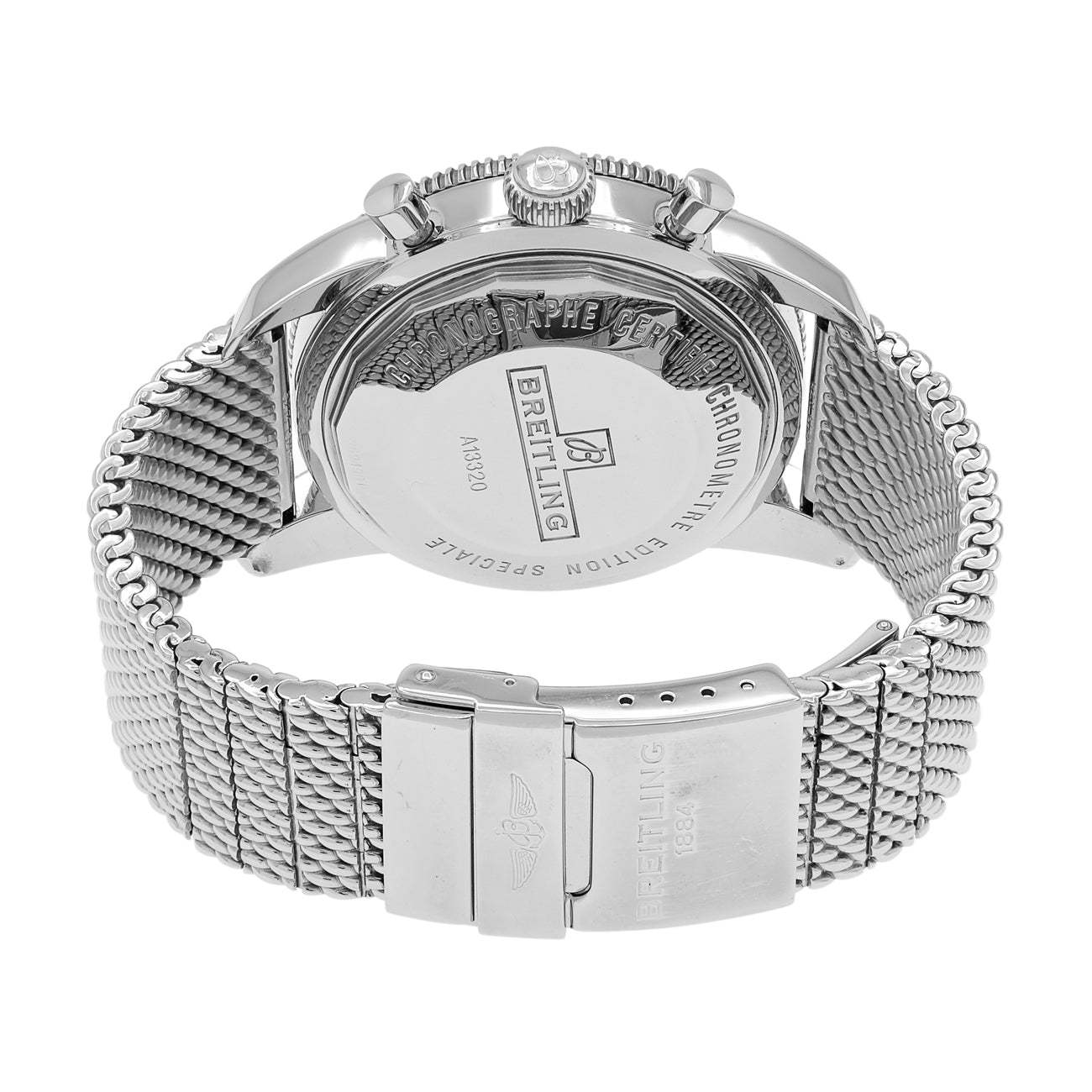 Exclusive Breitling Stainless Steel Superocean Heritage Chronograph A13320 — Side View