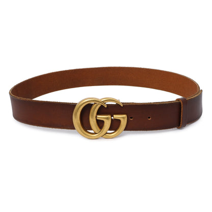 Exclusive Gucci Faded Calfskin Double G 40mm Belt — Front View