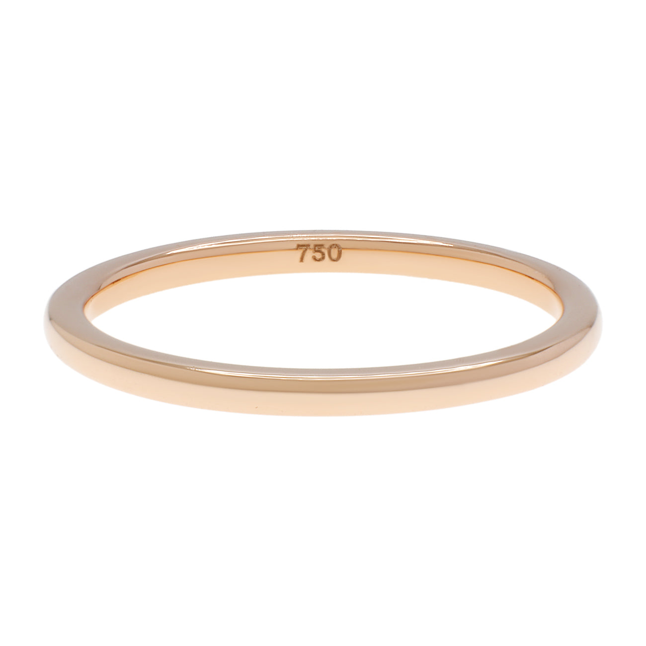 Exclusive 18K Rose Gold Band Ring — 3.5 — Front View