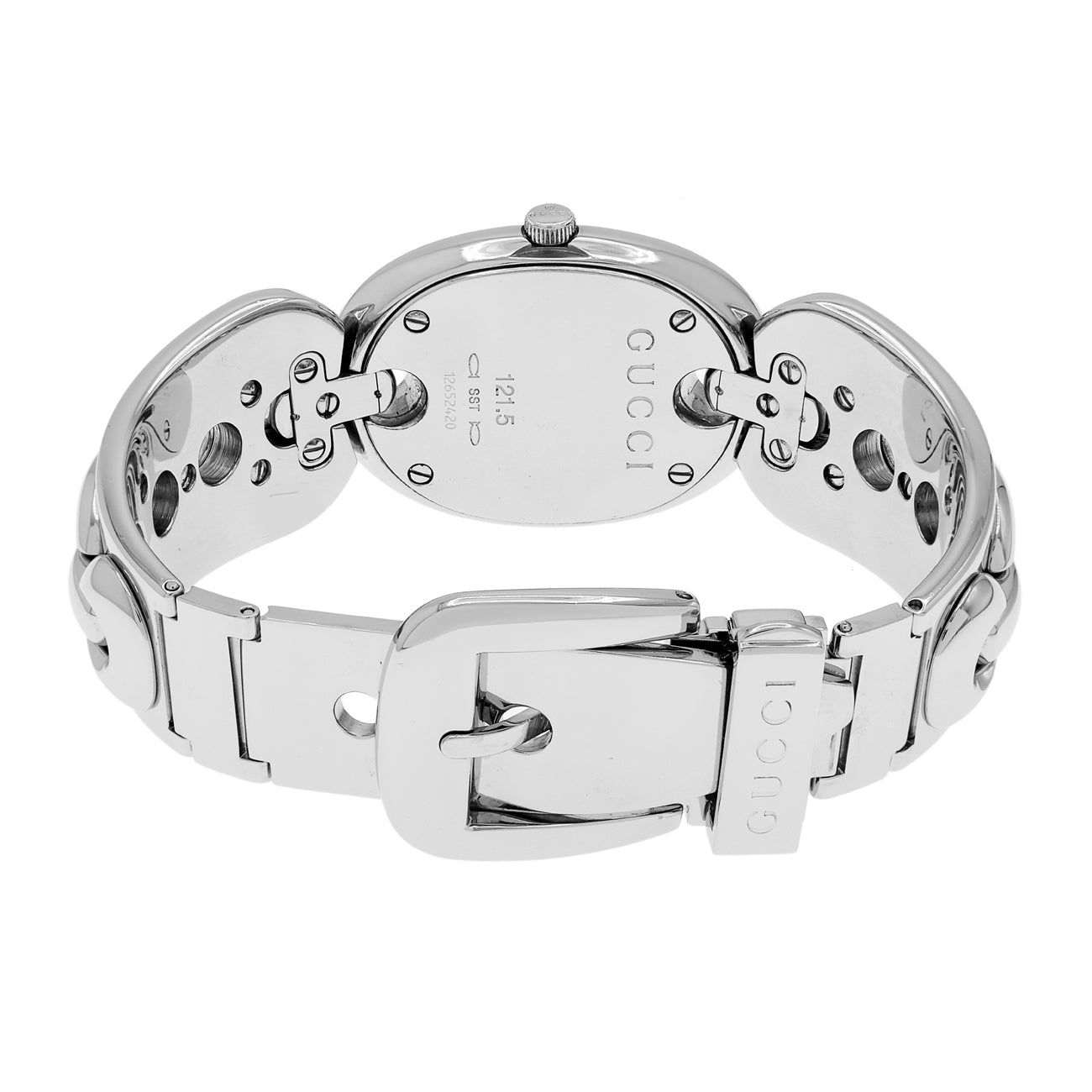 Exclusive Gucci Stainless Steel 121.5 Marina Chain Quartz Watch — Side View
