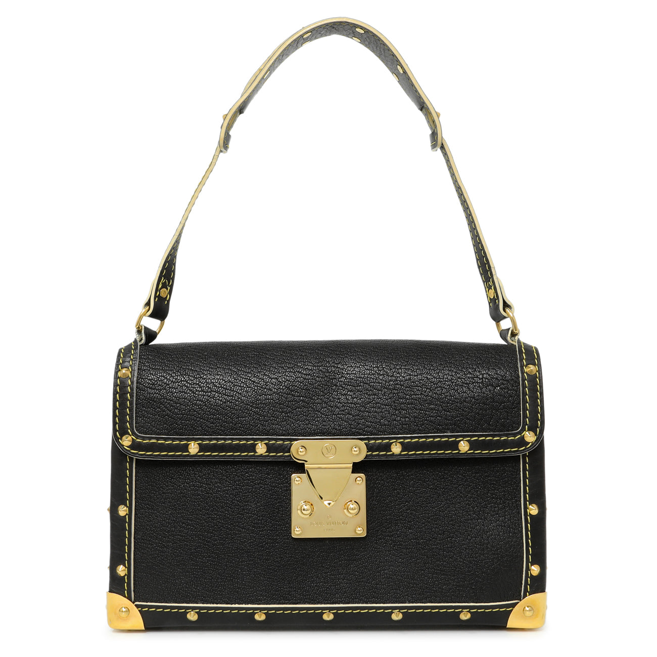 Exclusive Louis Vuitton Black Suhali L'Aimable — Front View