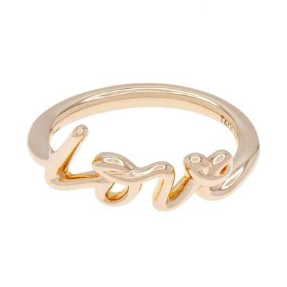 Exclusive Tiffany & Co. 18K Rose Gold Paloma's Graffiti Love Ring — Front View