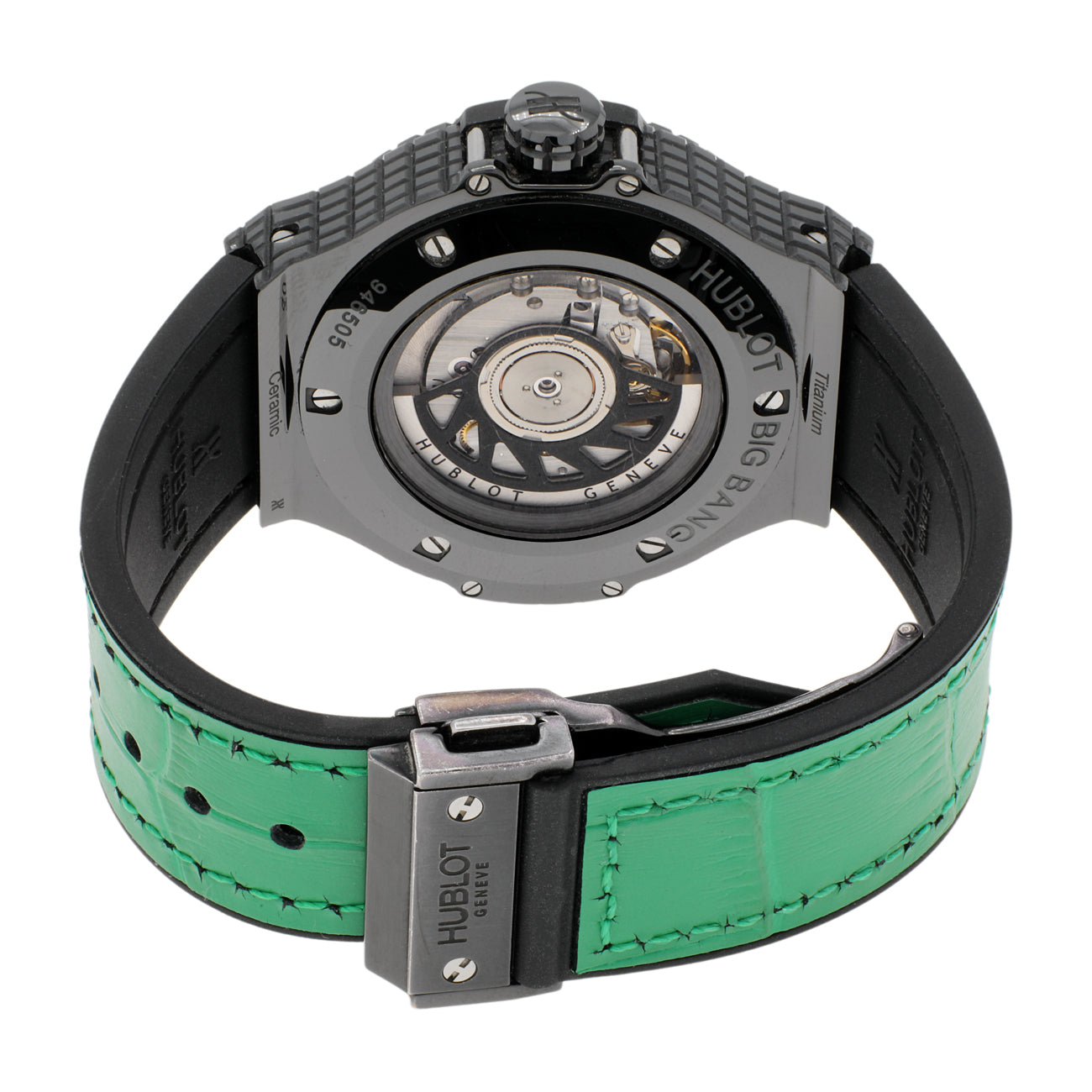 Exclusive Hublot Black Ceramic Big Bang Caviar 346.CX.1800.RX — Side View