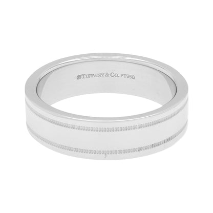 Exclusive Tiffany & Co. Platinum 6mm Milgrain Band Ring — Front View