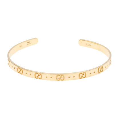 Exclusive Gucci 18K Yellow Gold Icon Bracelet — Front View