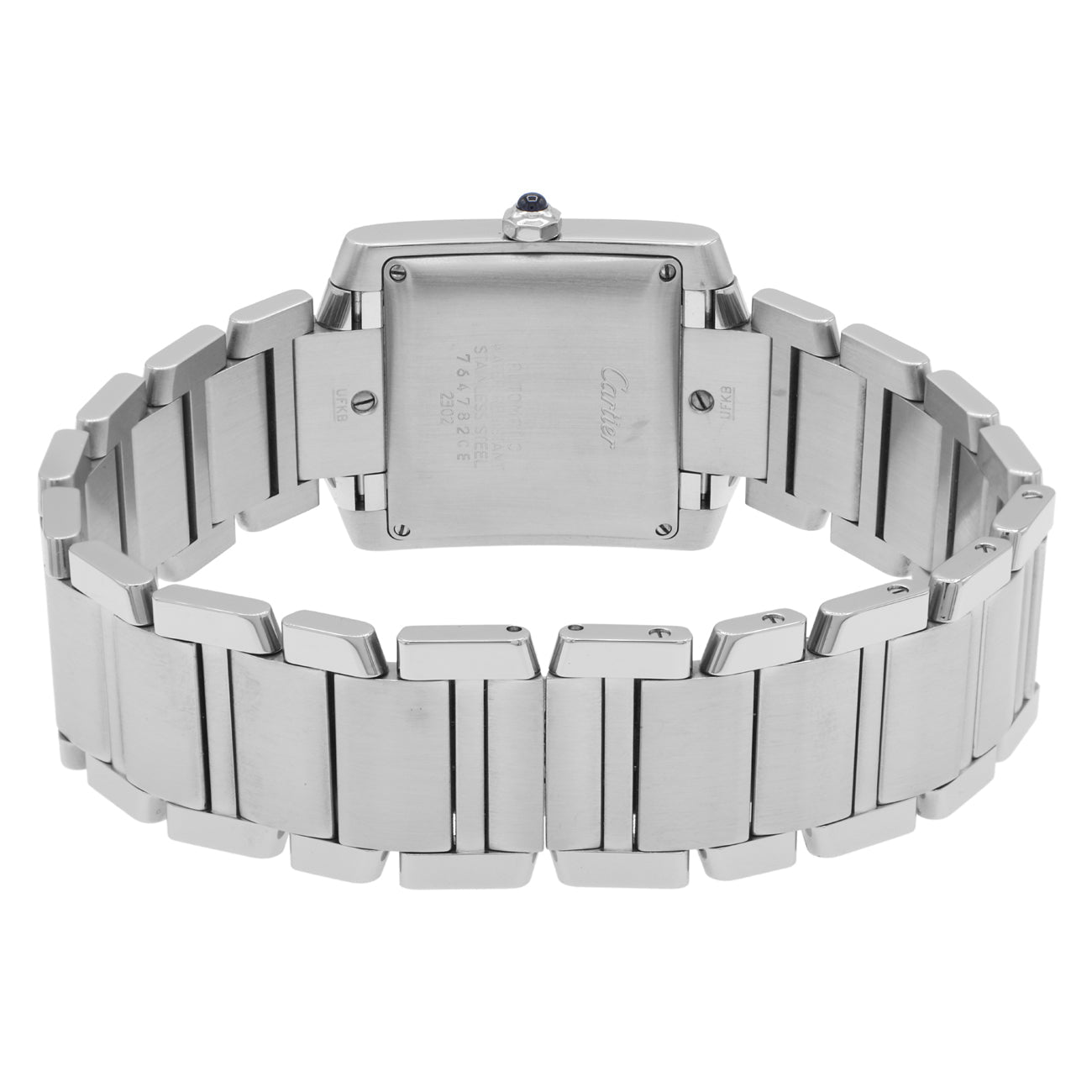 Exclusive Cartier Stainless Steel Tank Francaise Automatic W51002Q3 — Side View