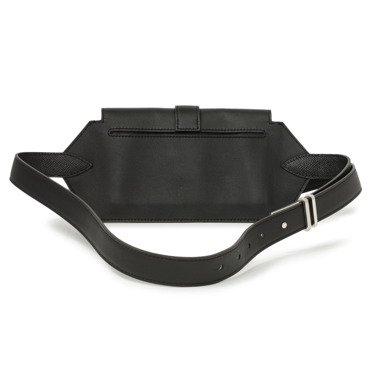 Exclusive Hermes Black Swift Elan Pocket Belt Bag — Side View