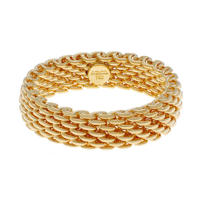 Exclusive Tiffany & Co. 18K Yellow Gold Somerset Band Ring — Front View
