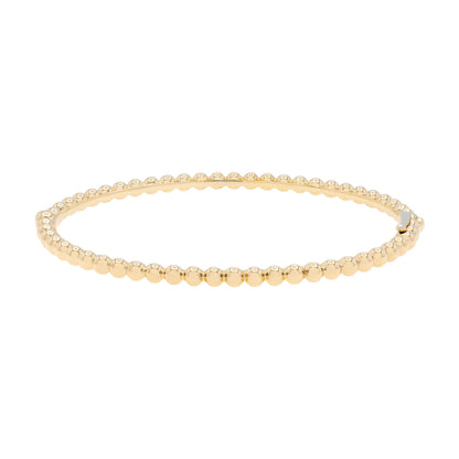 Exclusive Van Cleef & Arpels 18K Yellow Gold Perlée Pearls of Gold Bracelet — Front View