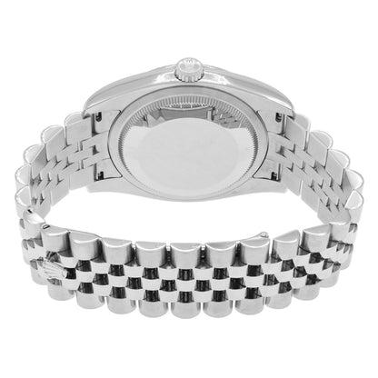 Exclusive Rolex Stainless Steel 18K White Gold Diamond Datejust 36 116234 — Side View