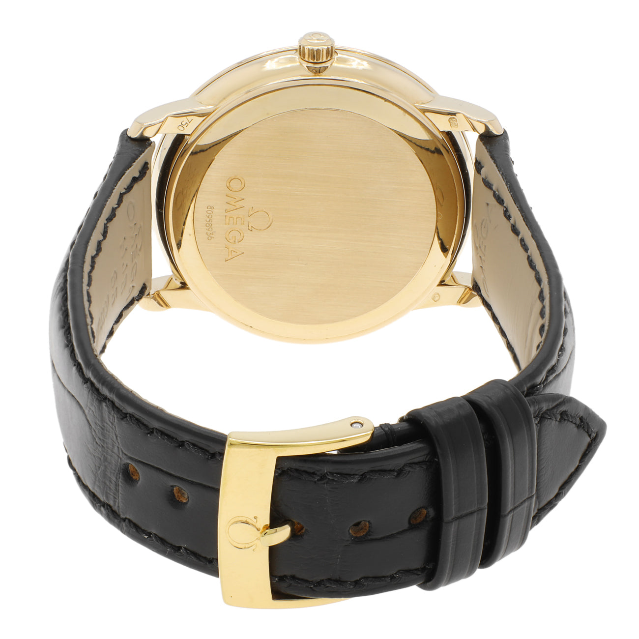 Exclusive Omega 18K Yellow Gold Deville Prestige Automatic 4612.30.02 — Side View