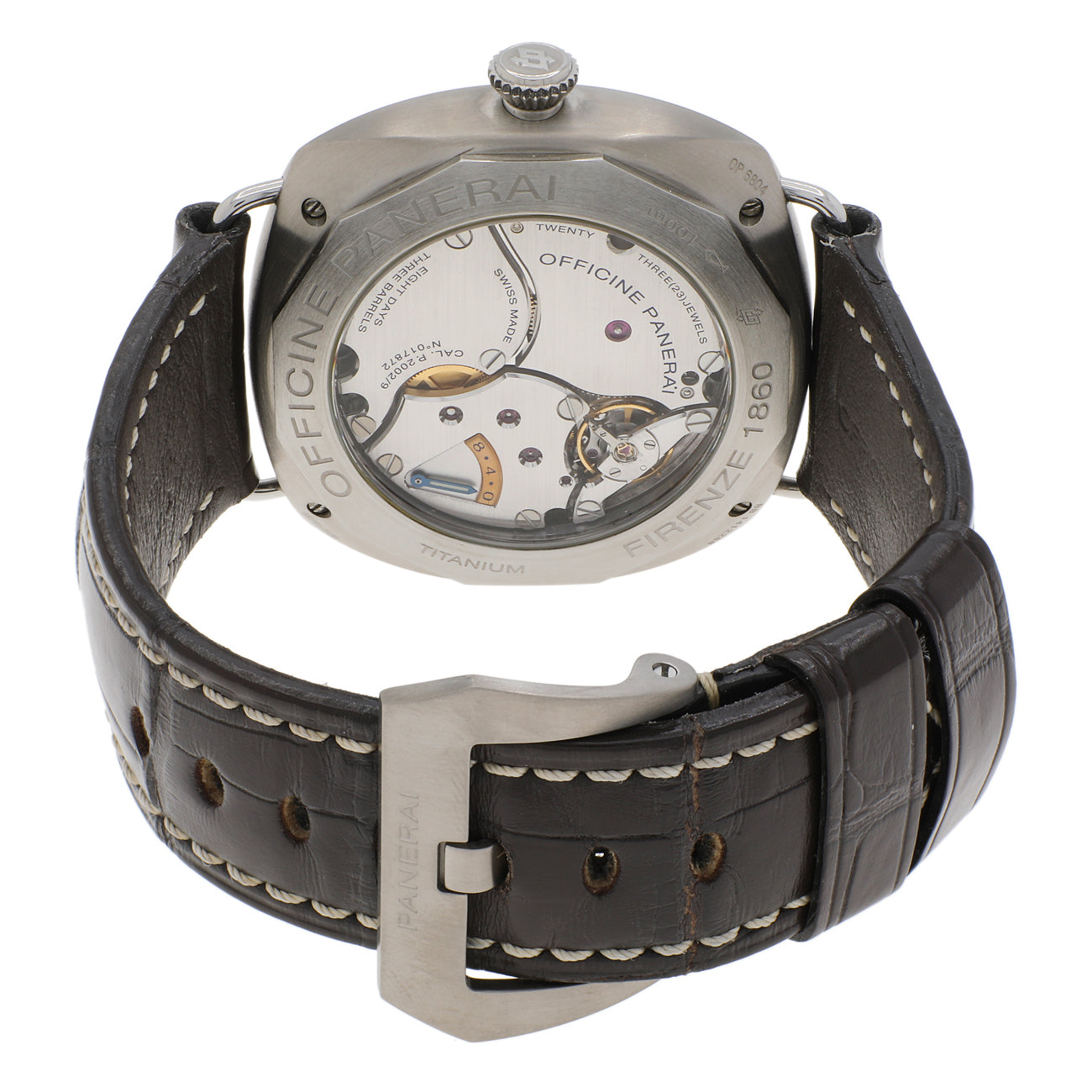 Exclusive Panerai Titanium Radiomir 8 Days PAM00346 — Side View