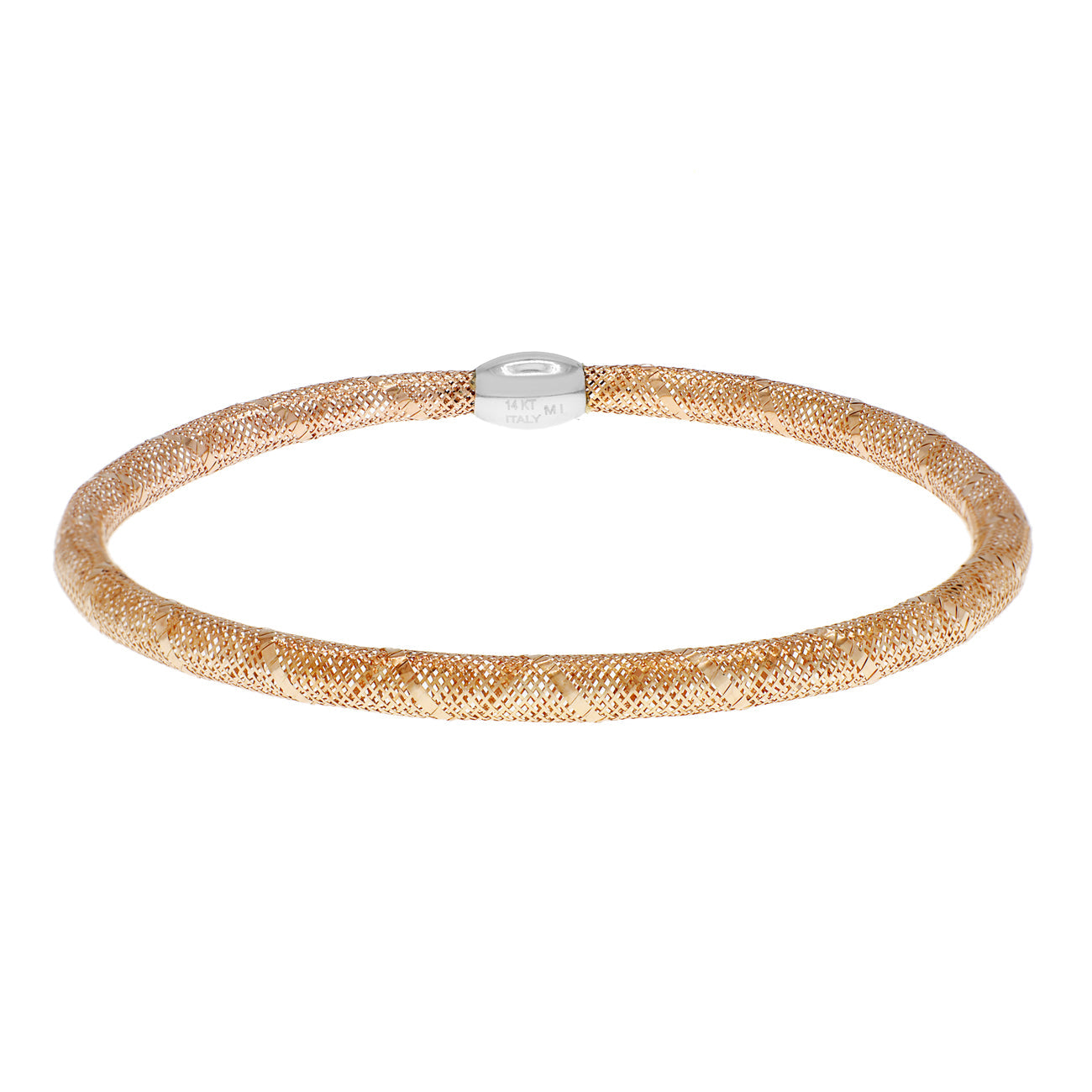 Exclusive 14K Rose Gold Flex Bracelet — Front View