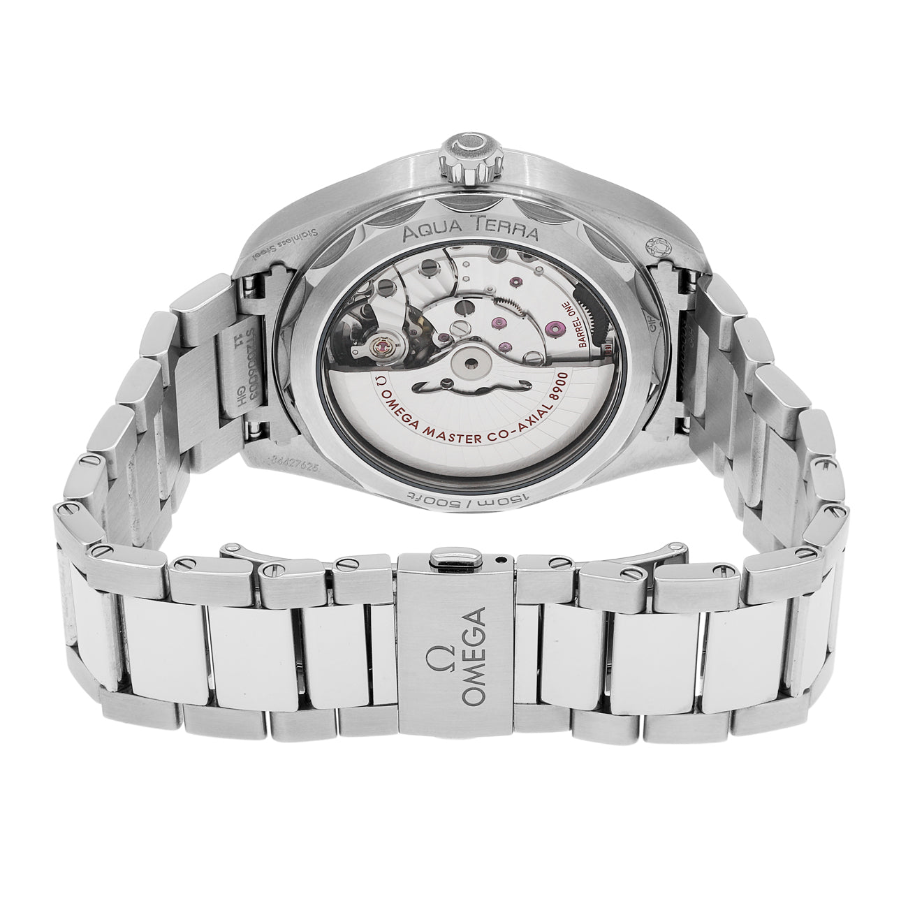Exclusive Omega Stainless Steel Seamaster Aqua Terra 220.10.41.21.10.001 — Side View