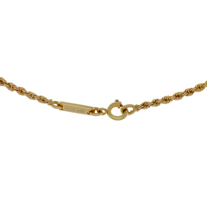 Exclusive Chopard 18K Yellow Gold Rope Necklace — Back View