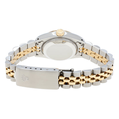 Exclusive Rolex 18K Yellow Gold Stainless Steel Ladies Datejust 69173 — Side View