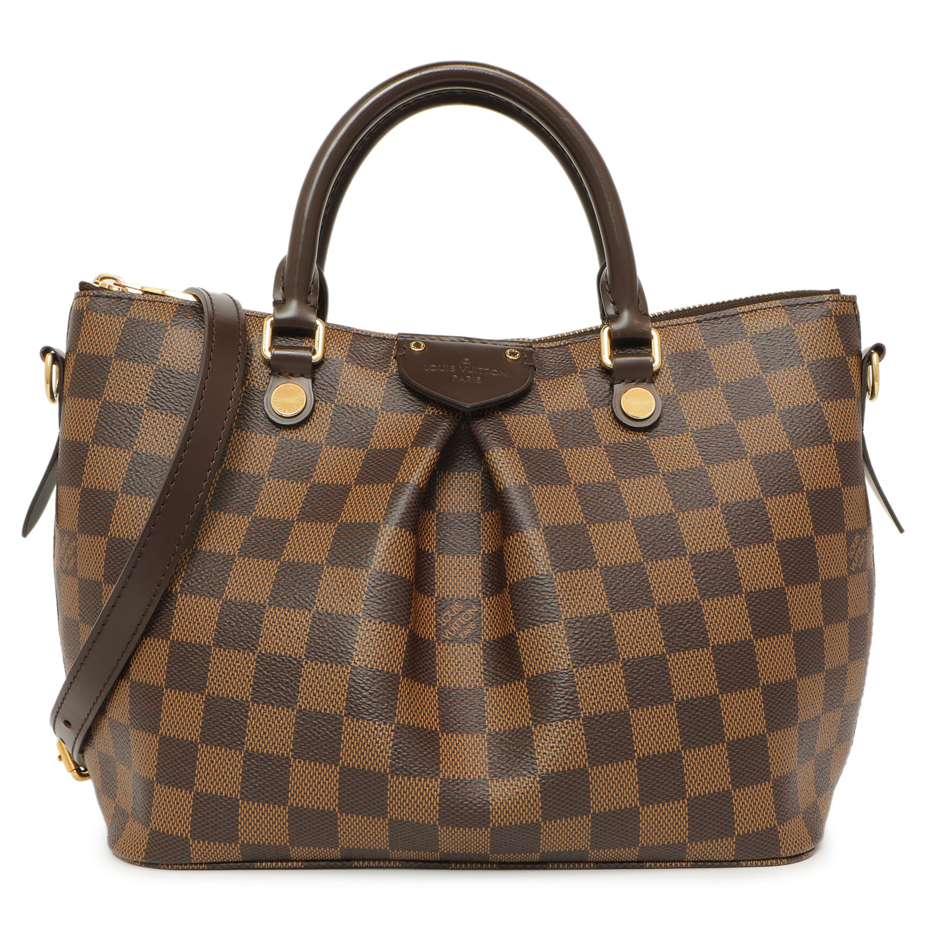 Exclusive Louis Vuitton Damier Ebene Siena PM — Front View