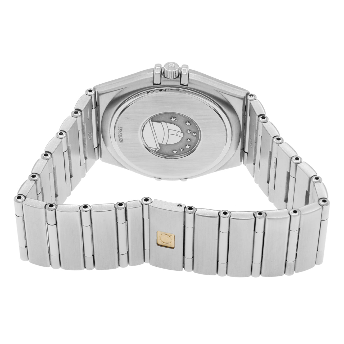 Exclusive Omega Stainless Steel Constellation Quartz 1512.30.00 — Side View