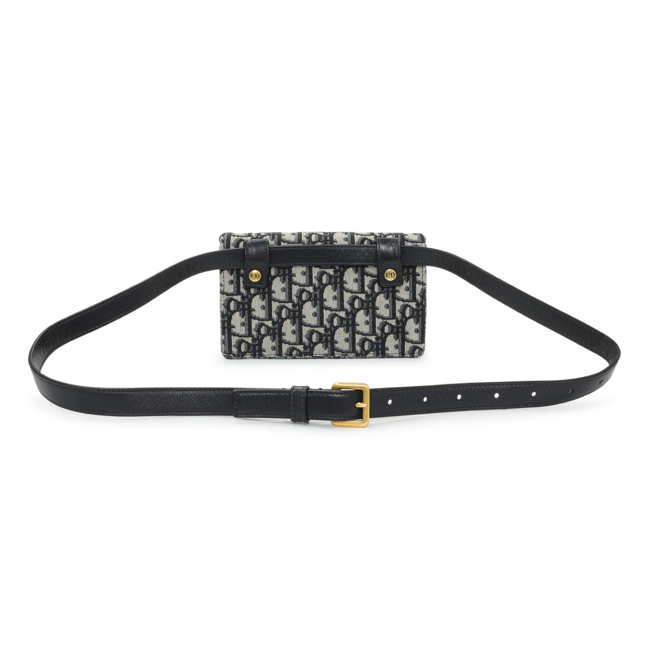 Exclusive Christian Dior Oblique Saddle Belt Bag — Side View