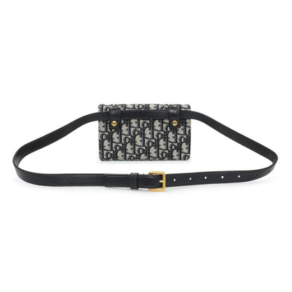 Exclusive Christian Dior Oblique Saddle Belt Bag — Side View