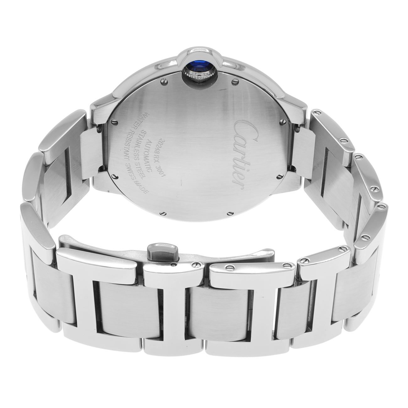 Exclusive Cartier Stainless Steel Ballon Bleu 42mm Automatic W69012Z4 — Side View