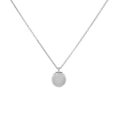 Exclusive Tiffany & Co. Sterling Silver 12.5mm HardWear Ball Pendant Necklace — Front View