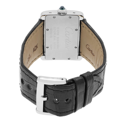 Exclusive Cartier Stainless Steel Tank Divan 2599 — Side View