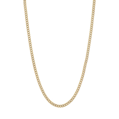 Exclusive 10K Yellow Gold Italian Curb Chain — Front View