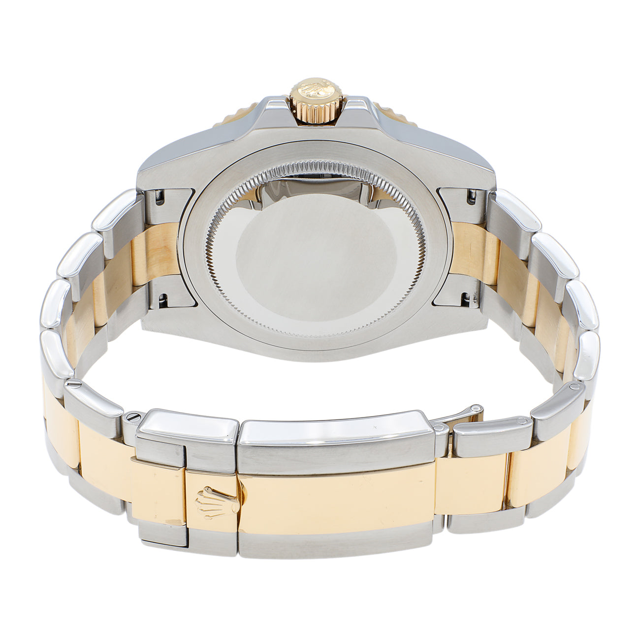 Exclusive Rolex 18K Yellow Gold Stainless Steel GMT Master II 116713 — Side View