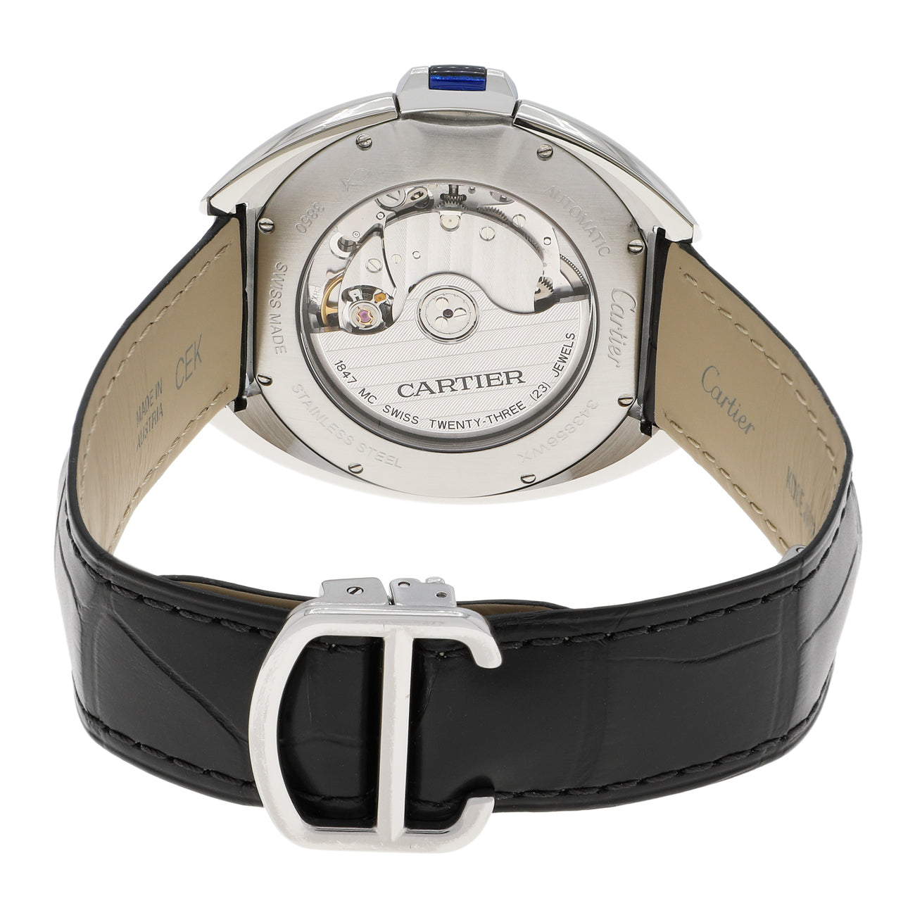 Exclusive Cartier Stainless Steel Cle De Cartier WSCL0018 — Side View