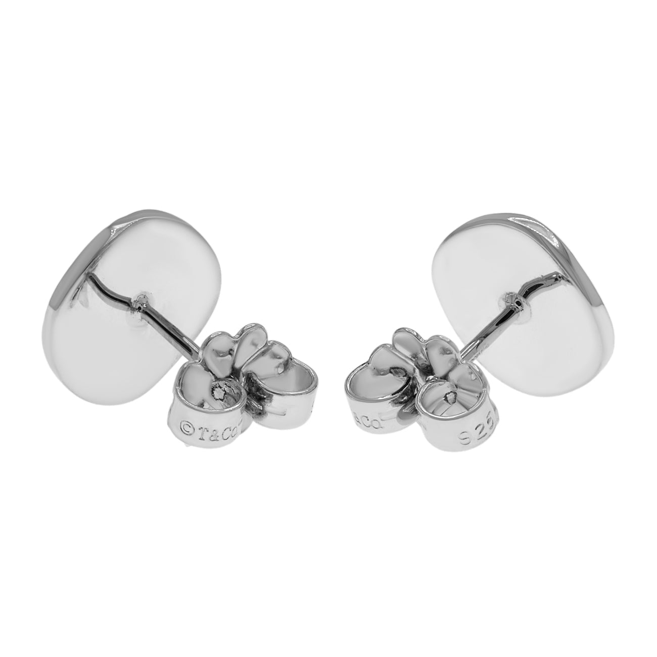 Exclusive Tiffany & Co. Sterling Silver Notes Earrings — Side View