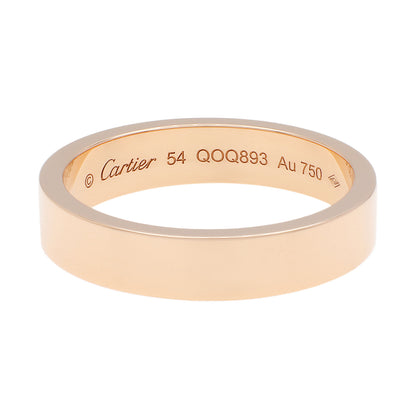 Exclusive Cartier 18K Rose Gold C de Cartier Wedding Band Ring — Side View