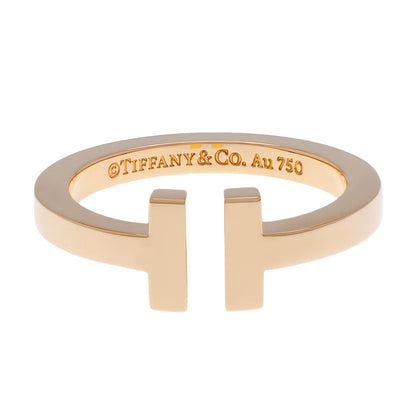 Exclusive Tiffany & Co. 18K Rose Gold T Square Ring — Front View