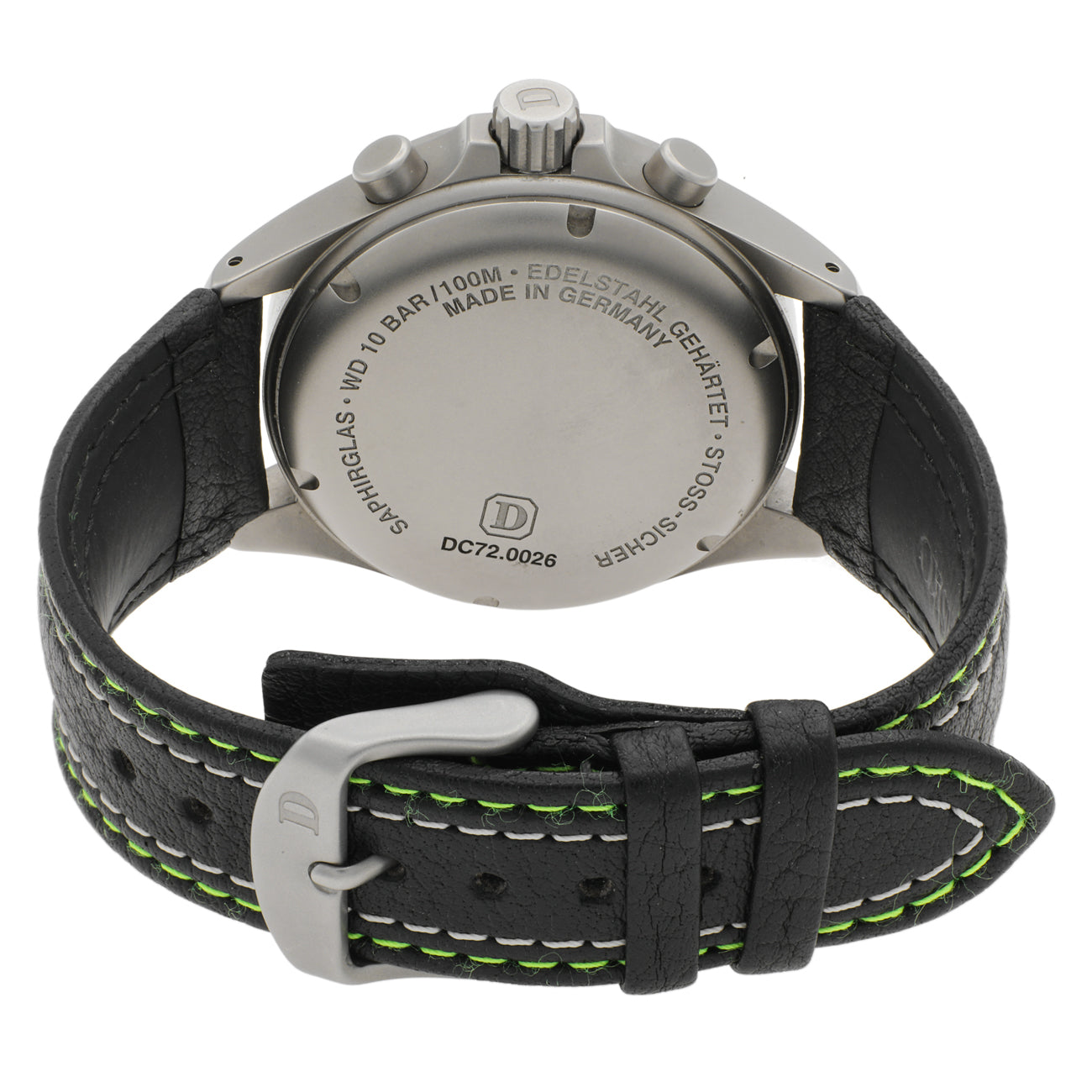 Exclusive Damasko Stainless Steel Chronograph DC72 — Side View