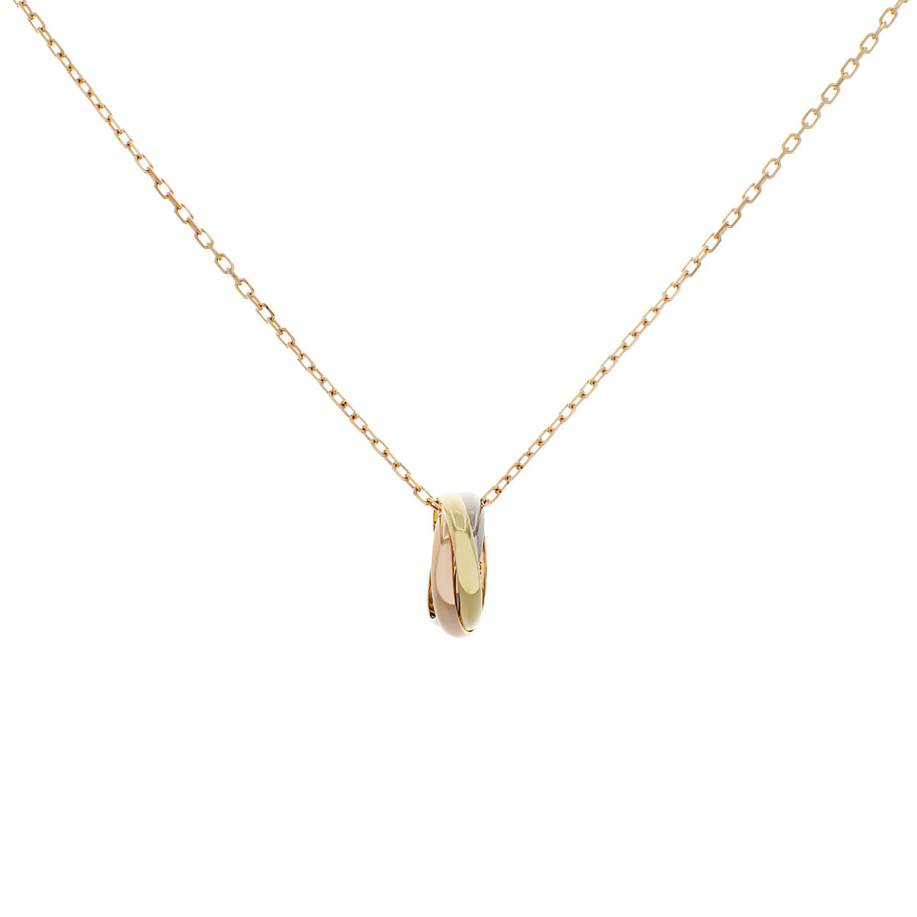 Exclusive Cartier 18K Trinity Necklace — Front View