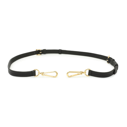 Exclusive Louis Vuitton Black Calfskin 20mm Adjustable Shoulder Strap — Front View